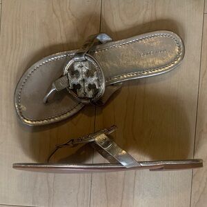 Tory Burch gold sparkly Sandals